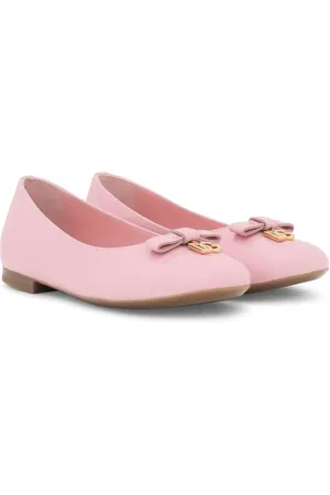 Dolce & Gabbana Ballerines en cuir verni à logo DG