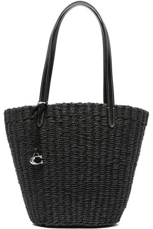 Coach Petit sac cabas en paille