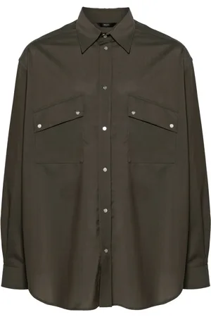 Fendi Chemise à détail plissé