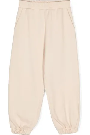 Fendi Pantalon de jogging en coton à patch logo