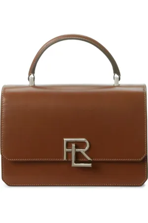Ralph Lauren Sac à bandoulière en cuir à plaque logo