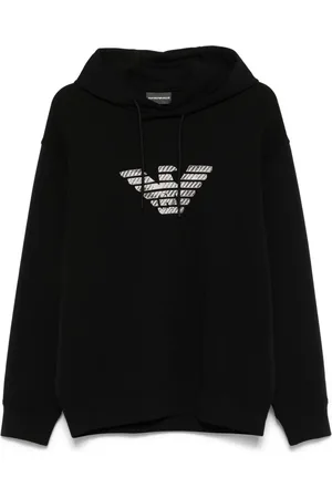 Emporio Armani Hoodie à logo brodé