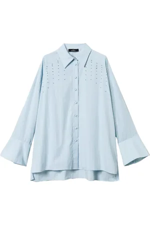 Twin-Set Chemise en popeline à broderies