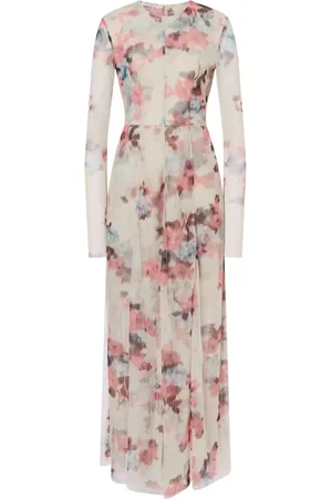 Serafini Robe longue à fleurs