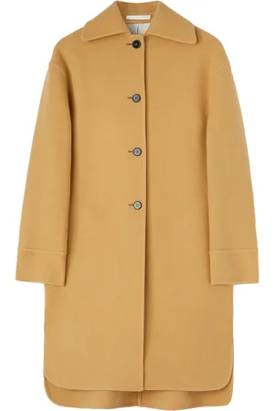 Jil Sander Manteau en laine vierge à simple boutonnage