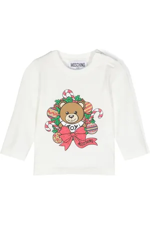 Moschino T-shirt à détail de paillette Teddy Bear