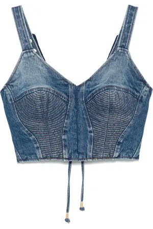 MURMUR Haut-corset en jean