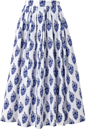 Carolina Herrera Jupe mi-longue à imprimé Floral Block
