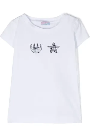 Chiara Ferragni T-shirt en coton à ornements