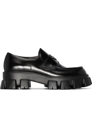 Prada Mocassins Monolith en cuir