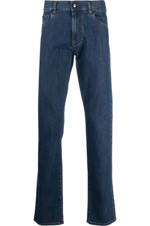 CANALI Pantalon droit à patch logo