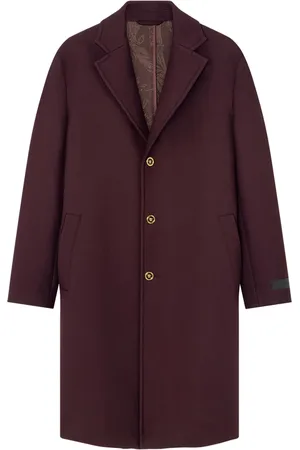 VERSACE Manteau droit à simple boutonnage