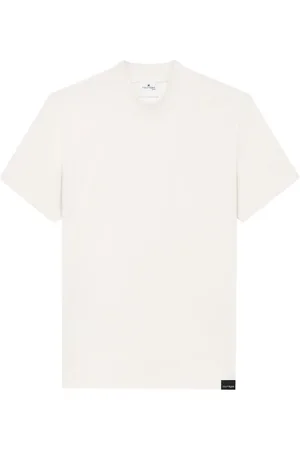 Courrèges T-shirt en coton Volvano à logo appliqué