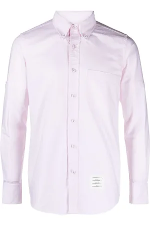 Thom Browne Chemise en coton à patch logo