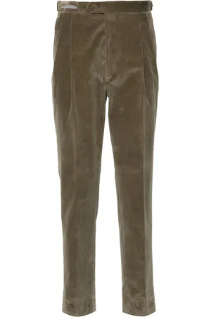 corneliani Pantalon côtelé à coupe slim