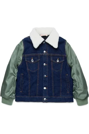 Marni Veste bomber à col en fourrure artificielle
