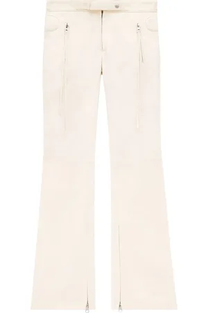 Courrèges Pantalon en coton à coupe évasée