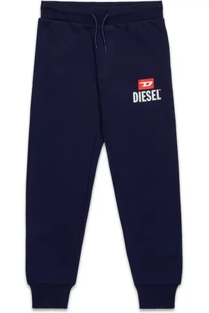 Diesel Pantalon de jogging en coton à logo imprimé