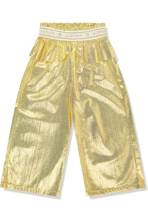 Aigner Pantalon péplum à effet métallisé