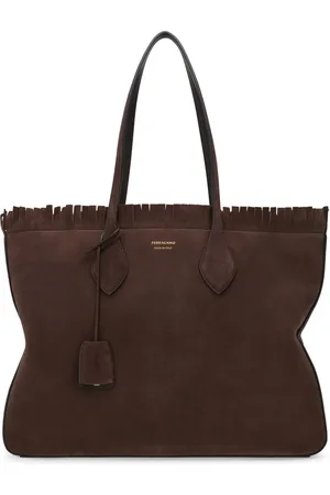 Salvatore Ferragamo Sac médium en daim