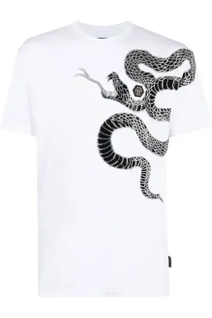 Philipp Plein T-shirt à imprimé serpent