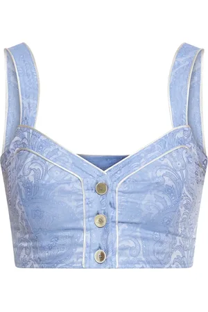Etro Haut crop à imprimé