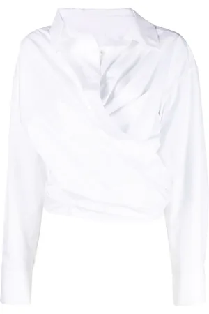 Alexander Wang Chemise en coton à design cache-cœur