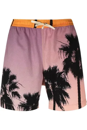 BLUE SKY INN Short de bain à imprimé palmier
