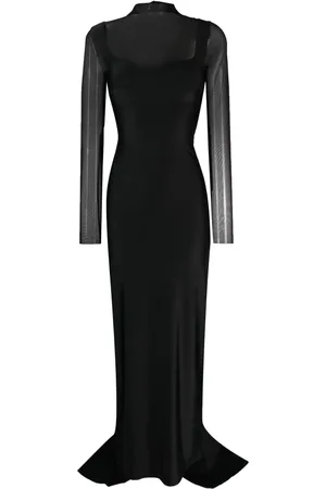 Atu Body Couture Robe longue à effet de transparence