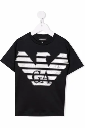 Emporio Armani T-shirt métallisé à patch logo