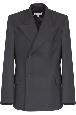 Maison Margiela Blazer en laine à simple boutonnage