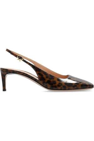 Gianvito Rossi Escarpins Christina Sling 55 mm à imprimé animalier