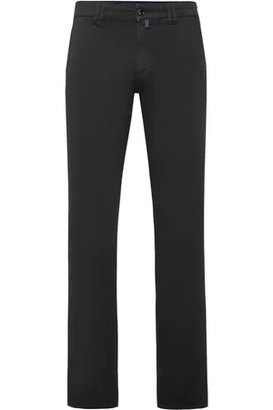 BILLIONAIRE Pantalon droit à effet délavé