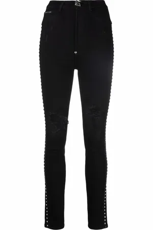 Philipp Plein Jegging à ornements en cristal