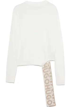 HUGO BOSS Pull à logo en intarsia