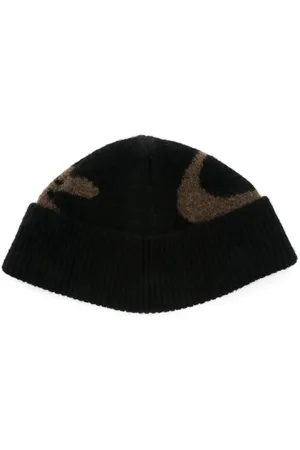 Nanushka Bonnet à motif en intarsia
