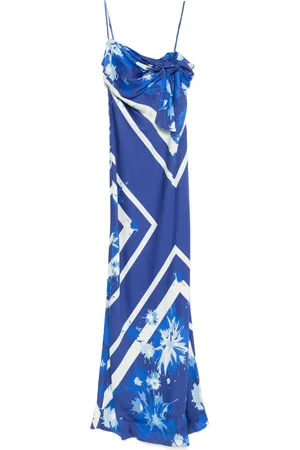 Msgm Robe imprimée à coupe longue