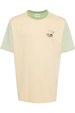 Café Kitsuné T-shirt en coton à design colour block