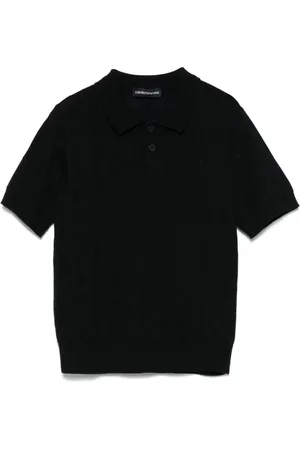 Emporio Armani Polo à logo en jacquard