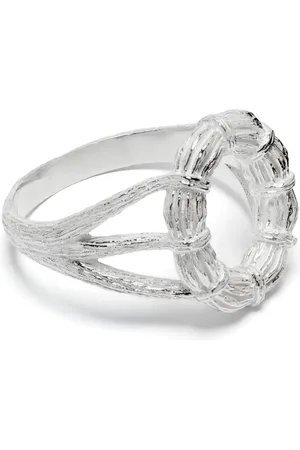 Bleue Burnham Mini bague British Willow en sterling