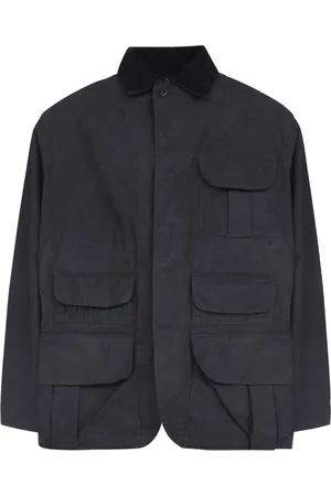 Maison Margiela Veste en coton enduit à poches multiples