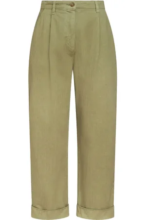 Etro Pantalon chino crop à chevrons
