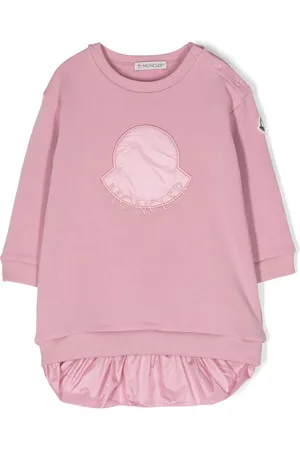 Moncler Robe-pull à logo brodé