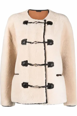 Totême Veste Teddy en peau lainée