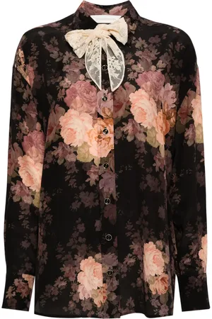 ZIMMERMANN Chemise à foulard en dentelle