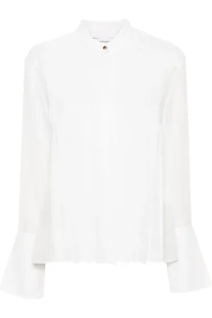 GENNY Chemise en soie à imprimé abstrait