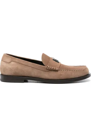 Dolce & Gabbana Mocassins en daim à plaque logo