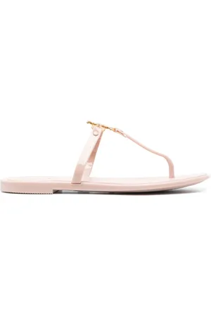 Tory Burch Claquettes Roxane Jelly à plaque logo