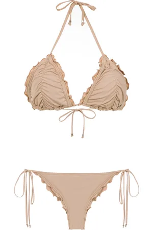 AMIR SLAMA Ruched bikini set