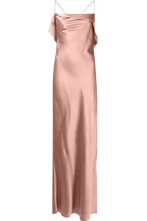 Michelle Mason Robe longue à col bénitier